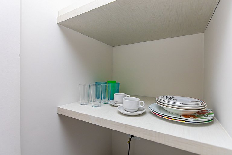 Studio p/ 4 pessoas com vista do Centro - ALL1402