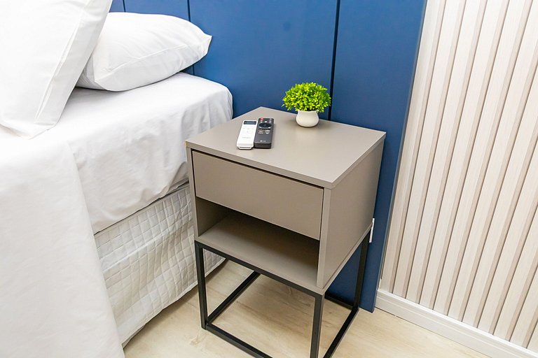 Apto de 1q Premium p/ 5 pessoas, c/garagem-PLU0605