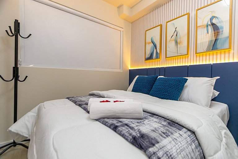 Apto de 1q Premium p/ 5 pessoas, c/garagem-PLU0605