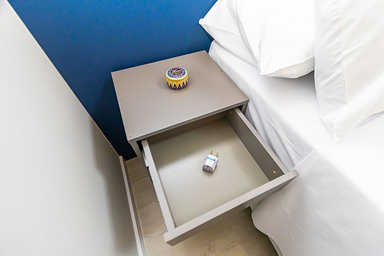 Apto de 1q Premium p/ 5 pessoas, c/garagem-PLU0605