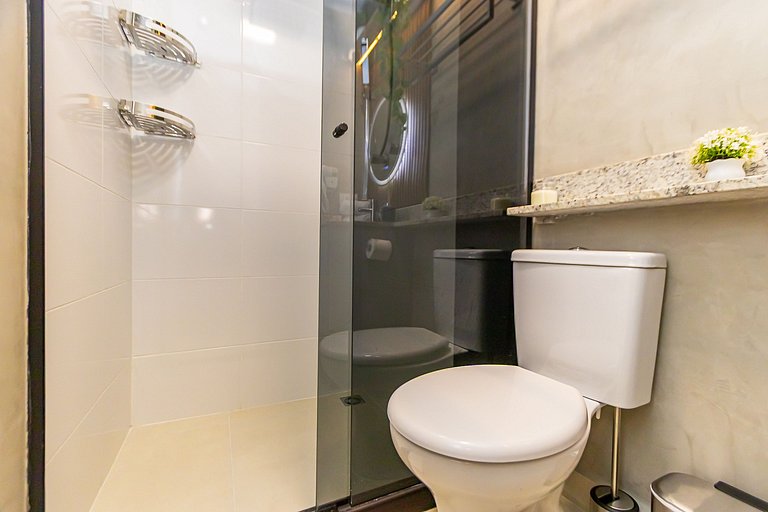 Apto de 1q Premium p/ 5 pessoas, c/garagem-PLU0605