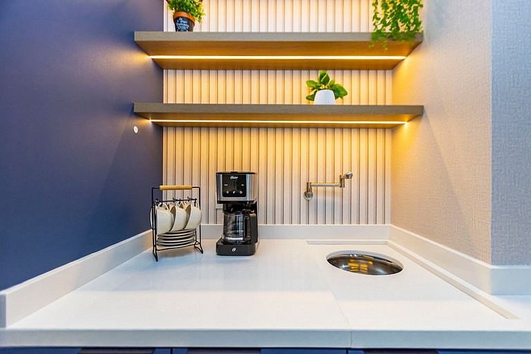 Apto de 1q Premium p/ 5 pessoas, c/garagem-PLU0605