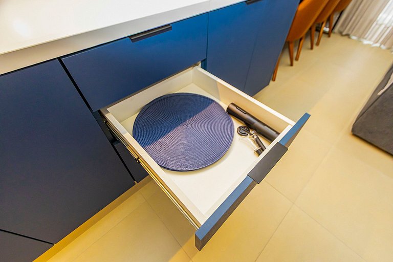 Apto de 1q Premium p/ 5 pessoas, c/garagem-PLU0605