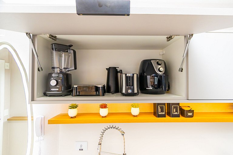 Apto de 1q Premium p/ 5 pessoas, c/garagem-PLU0605