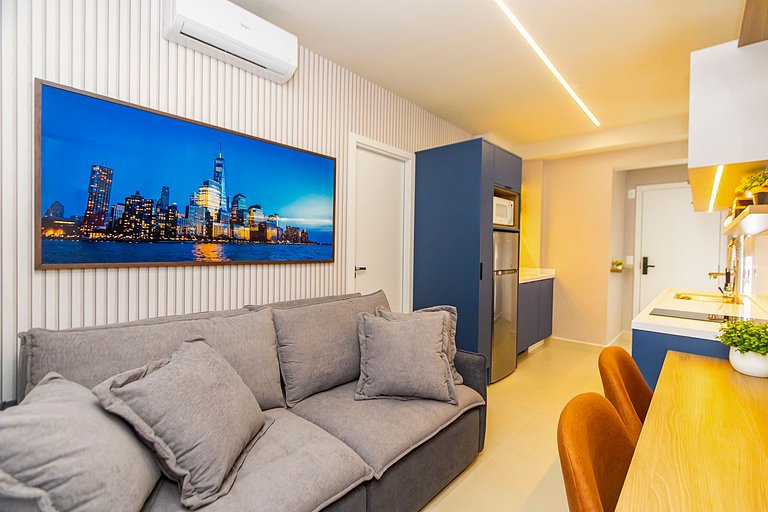 Apto de 1q Premium p/ 5 pessoas, c/garagem-PLU0605