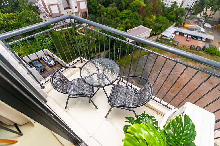 Apto de 1q Premium p/ 5 pessoas, c/garagem-PLU0605