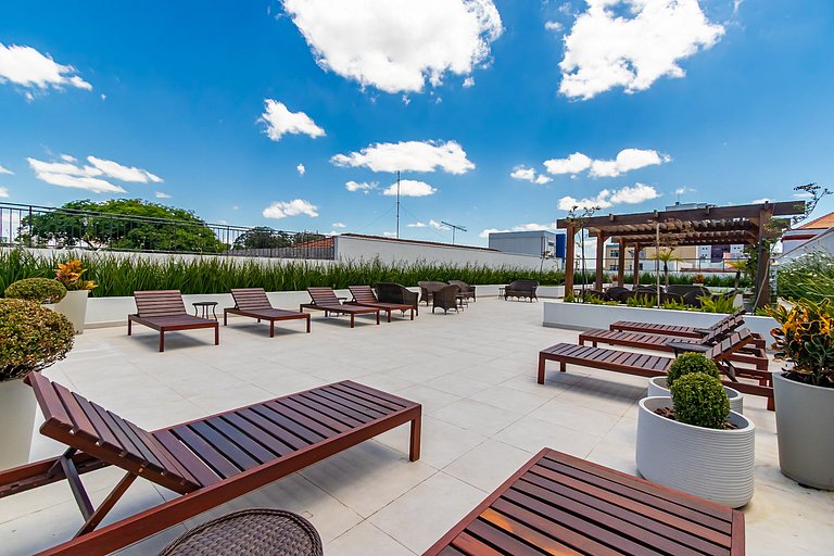 Apto de 1q Premium p/ 5 pessoas, c/garagem-PLU0605