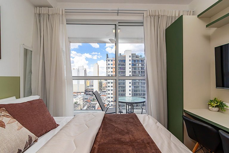 Studio aconchegante com vista do Centro - MAN1402