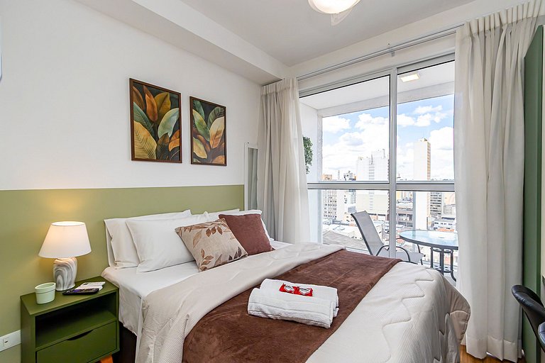 Studio aconchegante com vista do Centro - MAN1402