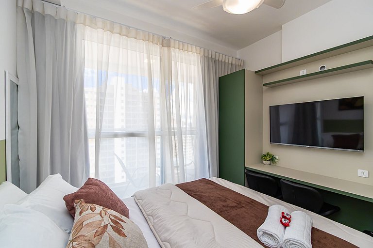 Studio aconchegante com vista do Centro - MAN1402