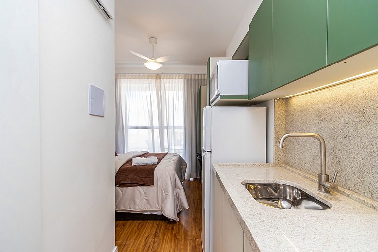 Studio aconchegante com vista do Centro - MAN1402