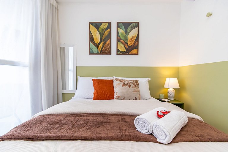 Studio Completo com vista do Centro - MAN1403