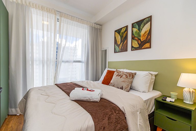 Studio Completo com vista do Centro - MAN1403