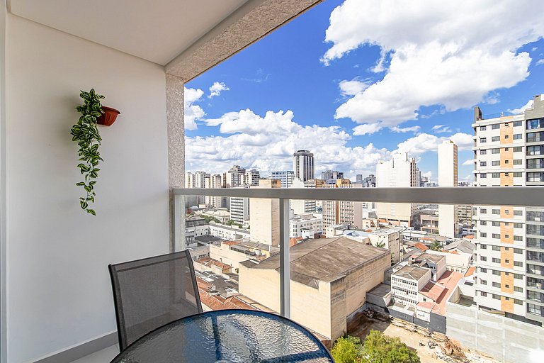 Studio Completo com vista do Centro - MAN1403