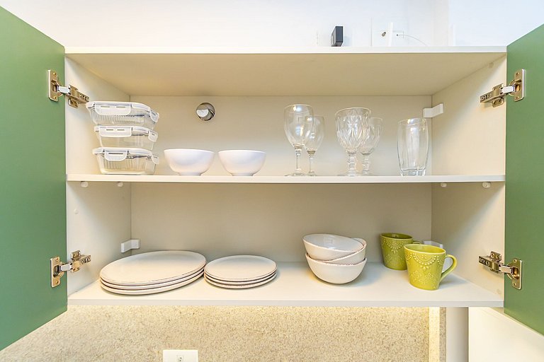 Studio Completo com vista do Centro - MAN1403