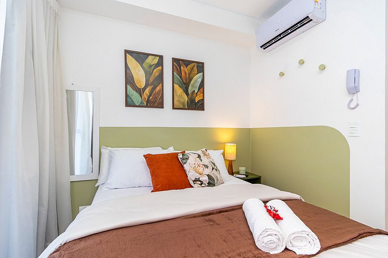 Studio completo com vista para o centro - MAN0911