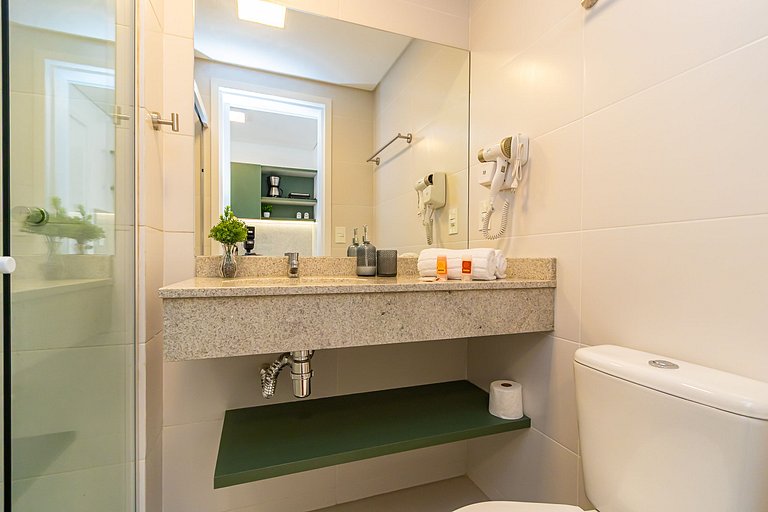 Studio completo com vista para o centro - MAN0911