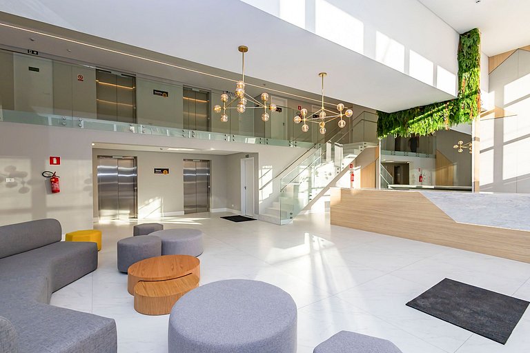 Studio completo com vista para o centro - MAN0911