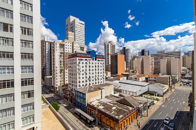 Studio completo com vista para o centro - MAN0911