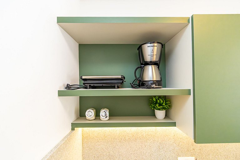 Studio completo com vista para o centro - MAN0911