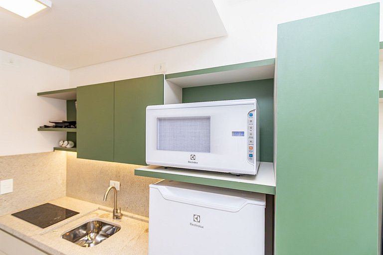 Studio completo com vista para o centro - MAN0911