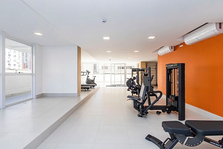 Studio com vista para o Centro de Curitiba-MAN1707