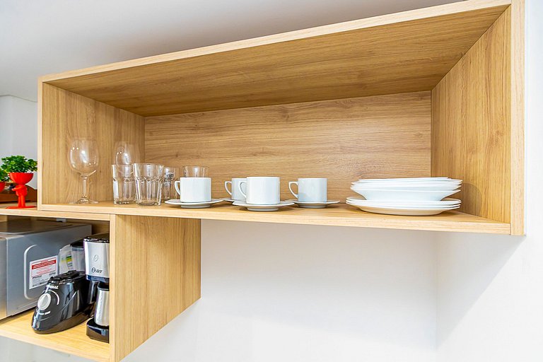 Studio em prédio novo no Centro - MAN1708