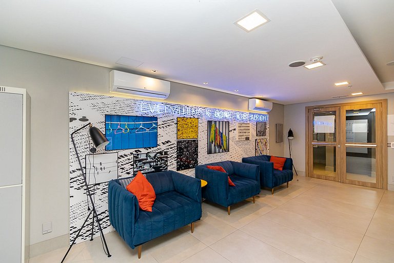 Studio completo no Helbor Stay Batel - HSB0654