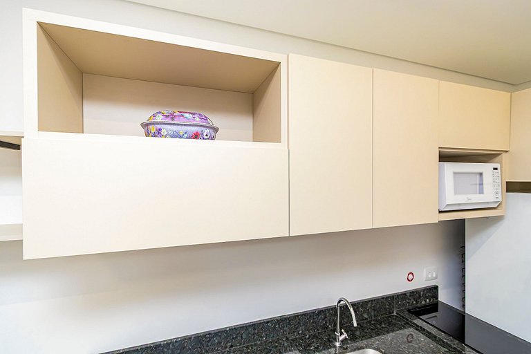 Studio no Centro com A/C perto de Tudo - MOR0814