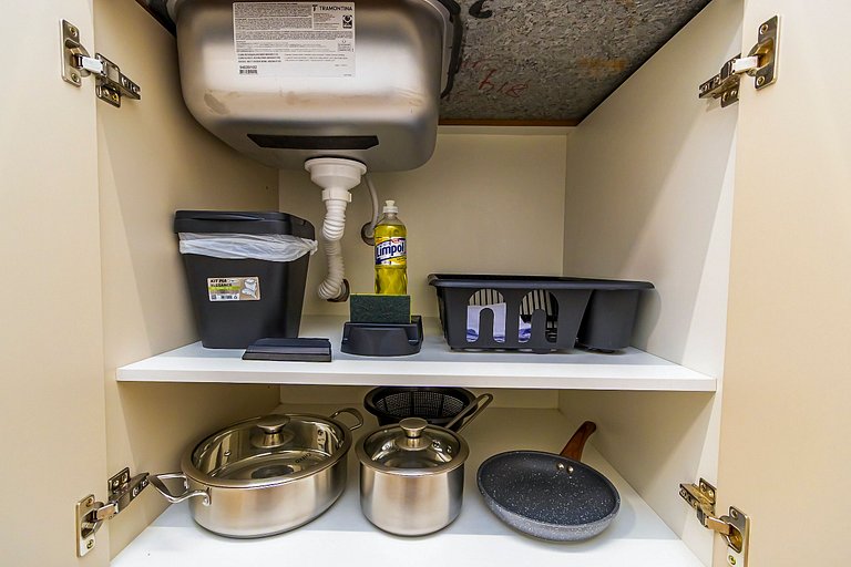 Studio no Centro com A/C perto de Tudo - MOR0814