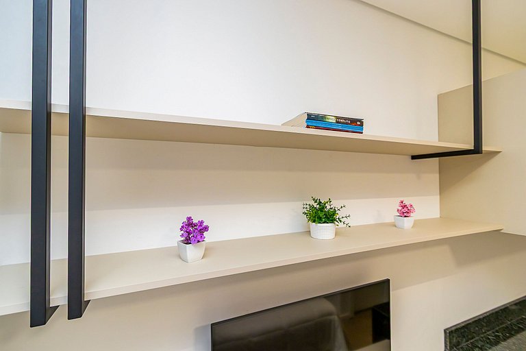 Studio no Centro com A/C perto de Tudo - MOR0814