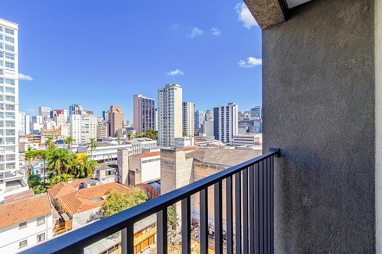 Studio no Centro com A/C perto de Tudo - MOR0814