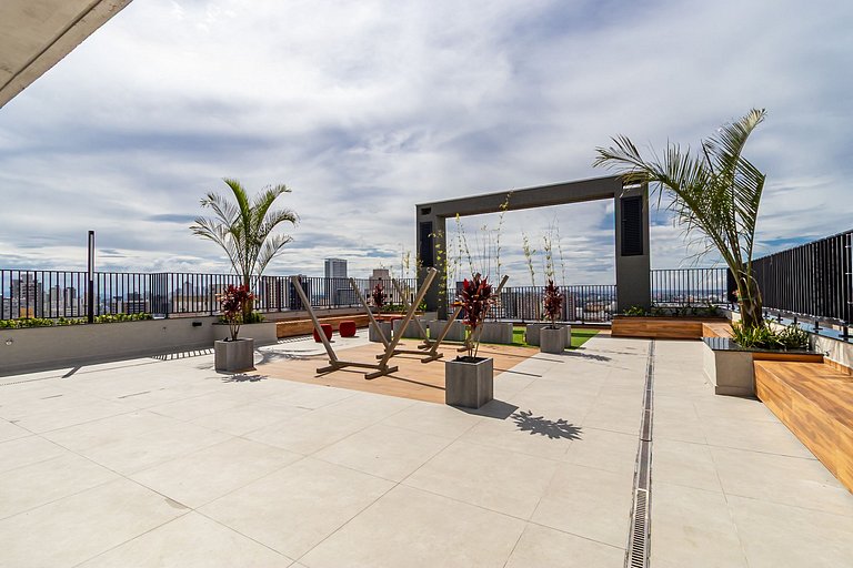 Studio no Centro com A/C perto de Tudo - MOR0814