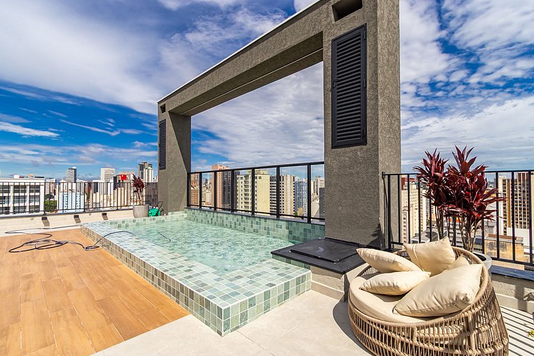 Studio no Centro com A/C perto de Tudo - MOR0814