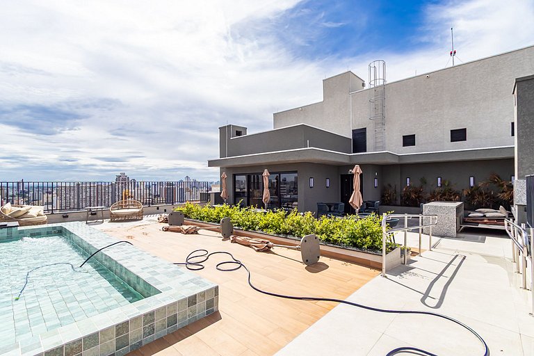 Studio no Centro com A/C perto de Tudo - MOR0814