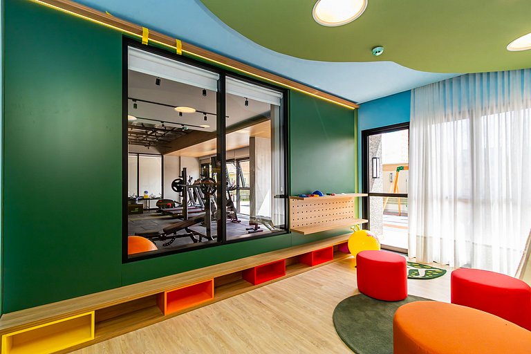 Studio no Centro com A/C perto de Tudo - MOR0814