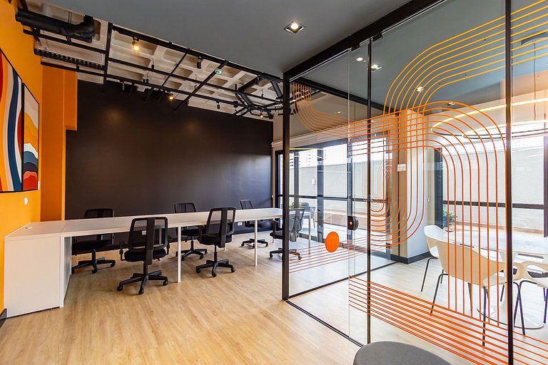 Studio no Centro com A/C perto de Tudo - MOR0814