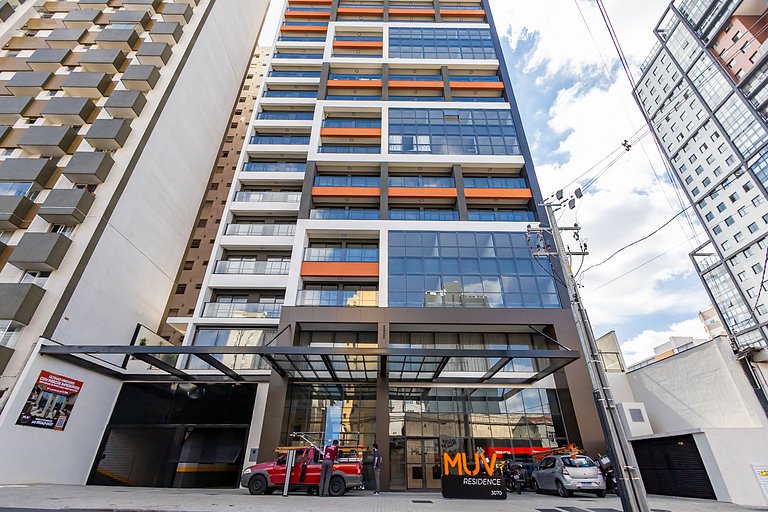 Studio Aconchegante c/ Garagem no Centro - MUV0719