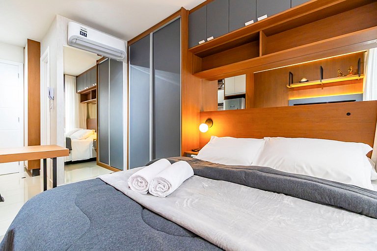 Studio Aconchegante c/ Garagem no Centro - MUV0719