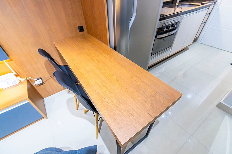 Studio Aconchegante c/ Garagem no Centro - MUV0719