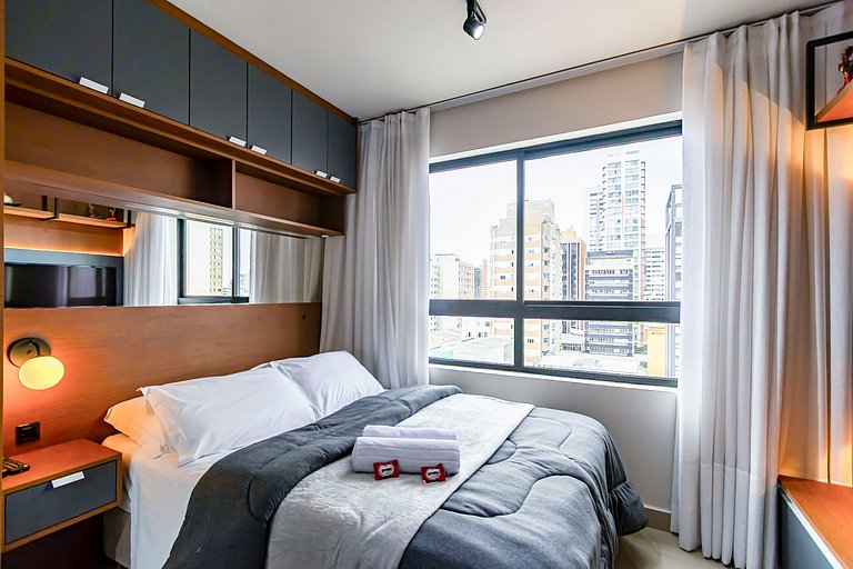 Studio Aconchegante c/ Garagem no Centro - MUV0719