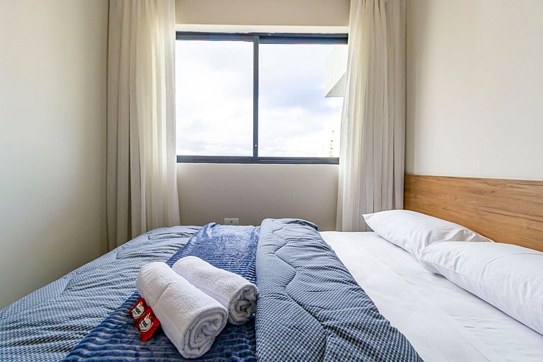 Apto 2 quartos, p/ 6 Pessoas, com Garagem -PLU1301