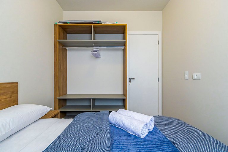 Apto 2 quartos, p/ 6 Pessoas, com Garagem -PLU1301