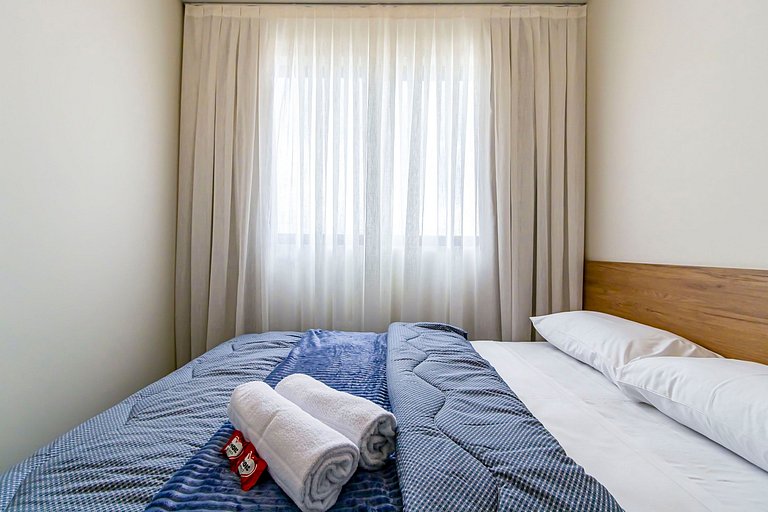 Apto 2 quartos, p/ 6 Pessoas, com Garagem -PLU1301