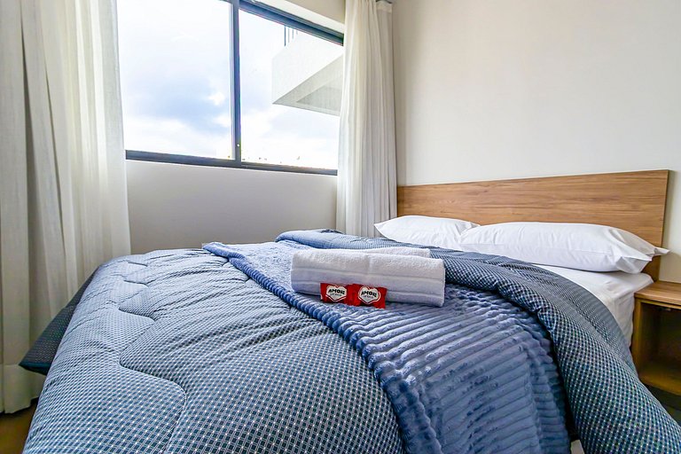 Apto 2 quartos, p/ 6 Pessoas, com Garagem -PLU1301