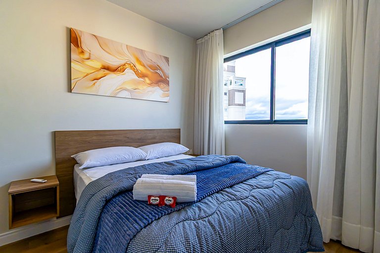 Apto 2 quartos, p/ 6 Pessoas, com Garagem -PLU1301