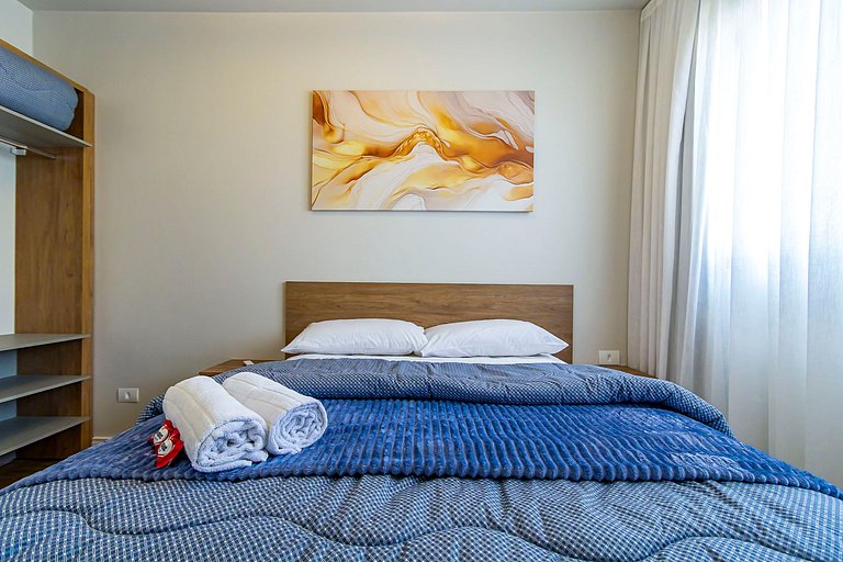 Apto 2 quartos, p/ 6 Pessoas, com Garagem -PLU1301