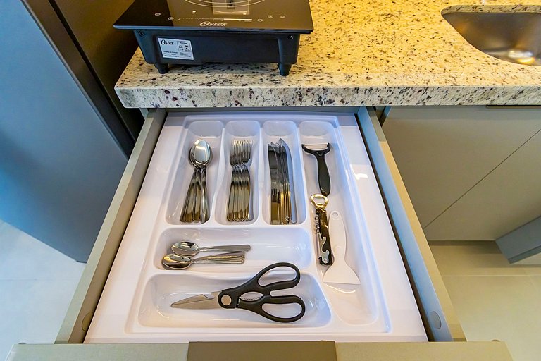 Apto 2 quartos, p/ 6 Pessoas, com Garagem -PLU1301