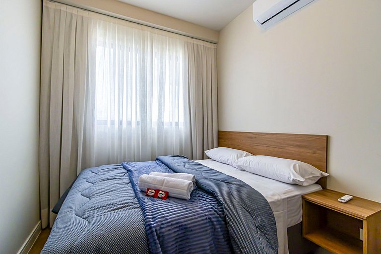 Apto 2 quartos, p/ 6 Pessoas, com Garagem -PLU1301