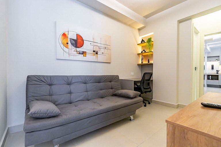 Apto 2 quartos, p/ 6 Pessoas, com Garagem -PLU1401